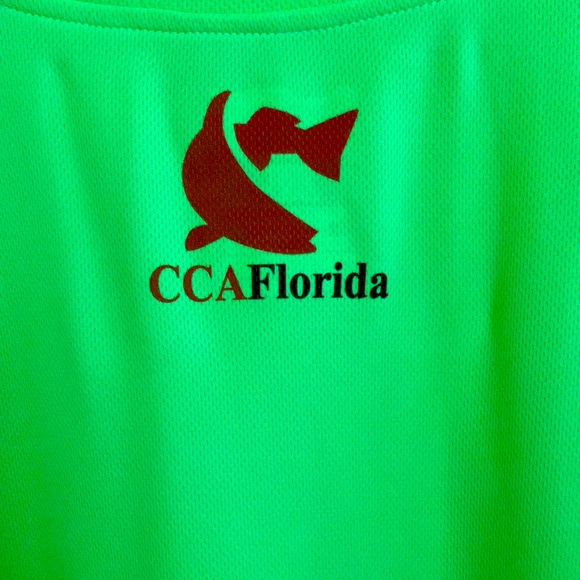 Shore Thing Mens Sport Shirt Lime Green - Picture 4 of 7